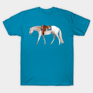 Roan Appaloosa Western Pleasure Horse - Equine Rampaige T-Shirt